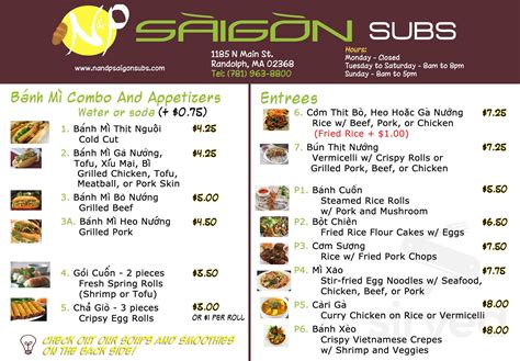 Dp Saigon Subs Delivery Menu 